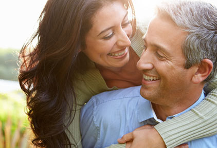 people smiling and happy