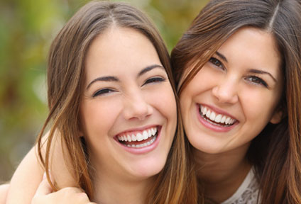 people smiling and happy