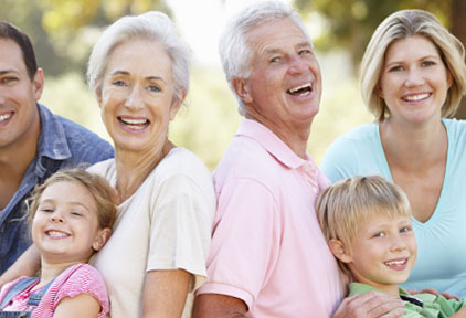 people smiling and happy